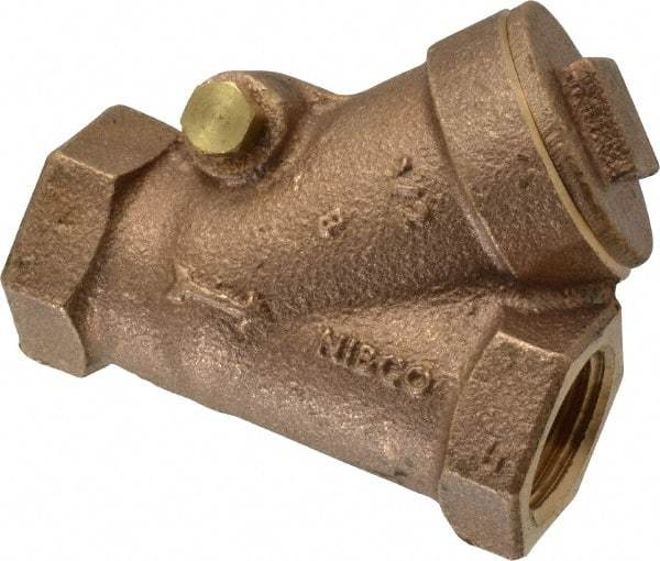 NIBCO - 1/2" Bronze Check Valve - Y-Pattern, FNPT x FNPT, 600 WOG - Strong Tooling