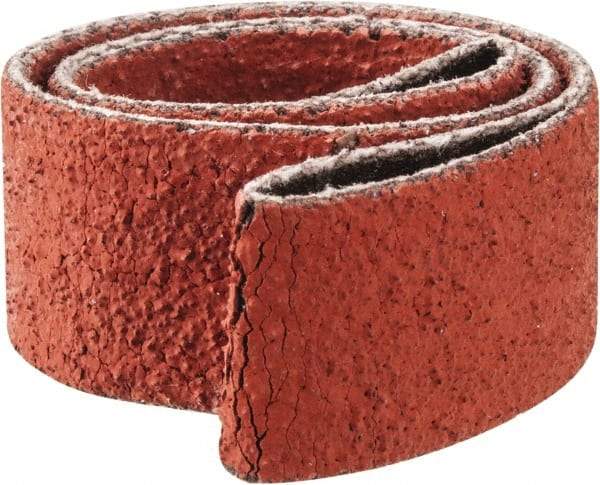 3M - 3/4" Wide x 20-1/2" OAL, 60 Grit, Ceramic Abrasive Belt - Ceramic, Medium, Coated, YF Weighted Cloth Backing, Wet/Dry, Series 777F - Strong Tooling