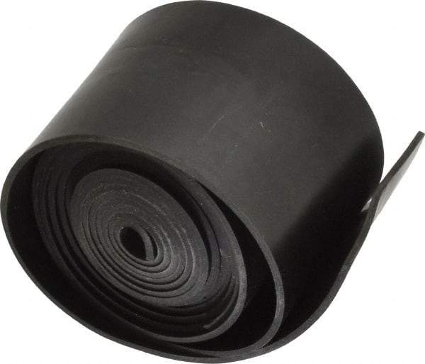 Made in USA - 1/16" Thick x 2" Wide x 60" Long, Neoprene Rubber Strip - Stock Length, 40 Shore A Durometer, 1,000 to 1,200 psi Tensile Strength, -40 to 212°F, Black - Strong Tooling