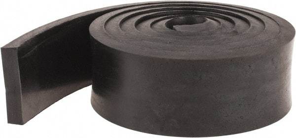 Made in USA - 3/8" Thick x 2" Wide x 60" Long, Neoprene Rubber Strip - Stock Length, 40 Shore A Durometer, 1,000 to 1,200 psi Tensile Strength, -40 to 212°F, Black - Strong Tooling