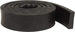 Made in USA - 1/2" Thick x 2" Wide x 60" Long, Neoprene Rubber Strip - Stock Length, 40 Shore A Durometer, 1,000 to 1,200 psi Tensile Strength, -40 to 212°F, Black - Strong Tooling