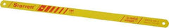 Starrett - 12" Long, 18 Teeth per Inch, Bi-Metal Power Hacksaw Blade - Toothed Edge, 5/8" Wide x 0.032" Thick - Strong Tooling