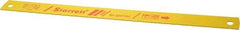 Starrett - 14" Long, 14 Teeth per Inch, Bi-Metal Power Hacksaw Blade - Toothed Edge, 1-1/8" Wide x 0.05" Thick - Strong Tooling