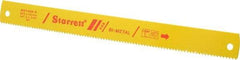 Starrett - 14" Long, 6 Teeth per Inch, Bi-Metal Power Hacksaw Blade - Toothed Edge, 1-3/8" Wide x 0.062" Thick - Strong Tooling