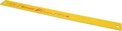 Starrett - 17" Long, 6 Teeth per Inch, Bi-Metal Power Hacksaw Blade - Toothed Edge, 1-3/8" Wide x 0.062" Thick - Strong Tooling