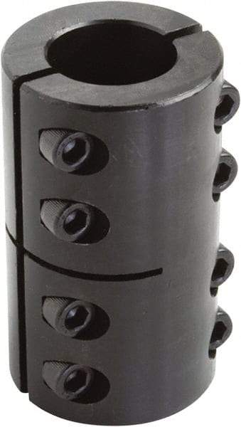 Climax Metal Products - 3/4" Inside x 1-1/2" Outside Diam, Two Piece Rigid Coupling without Keyway - 2-1/4" Long - Strong Tooling