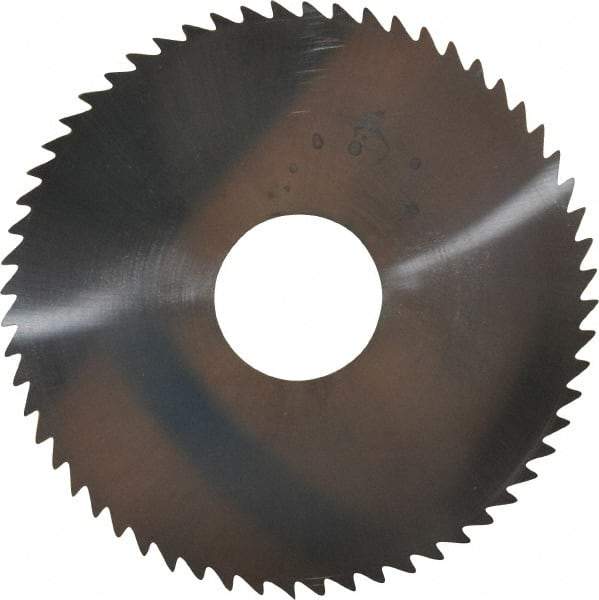 Made in USA - 2-1/4" Diam x 0.04" Blade Thickness x 5/8" Arbor Hole Diam, 60 Tooth Slitting and Slotting Saw - Arbor Connection, Solid Carbide, Concave Ground - Strong Tooling