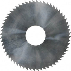 Made in USA - 2-1/4" Diam x 0.072" Blade Thickness x 5/8" Arbor Hole Diam, 60 Tooth Slitting and Slotting Saw - Arbor Connection, Solid Carbide, Concave Ground - Strong Tooling