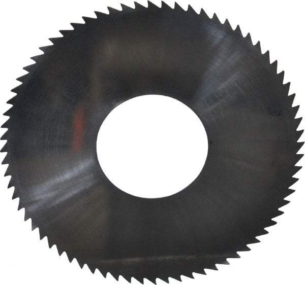 Made in USA - 2-3/4" Diam x 0.016" Blade Thickness x 1" Arbor Hole Diam, 72 Tooth Slitting and Slotting Saw - Arbor Connection, Solid Carbide, Concave Ground - Strong Tooling