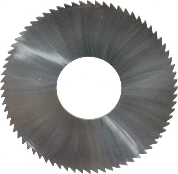 Made in USA - 2-3/4" Diam x 0.081" Blade Thickness x 1" Arbor Hole Diam, 72 Tooth Slitting and Slotting Saw - Arbor Connection, Solid Carbide, Concave Ground - Strong Tooling