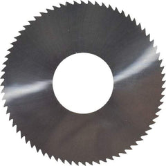 Made in USA - 2-3/4" Diam x 0.102" Blade Thickness x 1" Arbor Hole Diam, 72 Tooth Slitting and Slotting Saw - Arbor Connection, Solid Carbide, Concave Ground - Strong Tooling