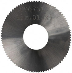 Made in USA - 1-1/2" Diam x 0.014" Blade Thickness, 1/2" Arbor Hole Diam, 110 Teeth, Solid Carbide, Jeweler's Saw - Uncoated - Strong Tooling