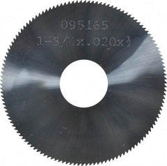 Made in USA - 1-3/4" Diam x 0.02" Blade Thickness, 1/2" Arbor Hole Diam, 130 Teeth, Solid Carbide, Jeweler's Saw - Uncoated - Strong Tooling