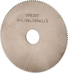 Made in USA - 2-1/2" Diam x 0.04" Blade Thickness, 1/2" Arbor Hole Diam, 110 Teeth, Solid Carbide, Jeweler's Saw - Uncoated - Strong Tooling