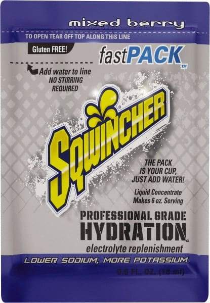 Sqwincher - Pack Mixed Berry Activity Drink - Liquid Concentrate, Yields 0.6 oz - Strong Tooling