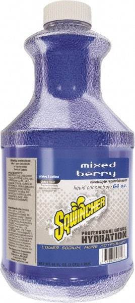 Sqwincher - 64 oz Bottle Mixed Berry Activity Drink - Liquid Concentrate, Yields 5 Gal - Strong Tooling