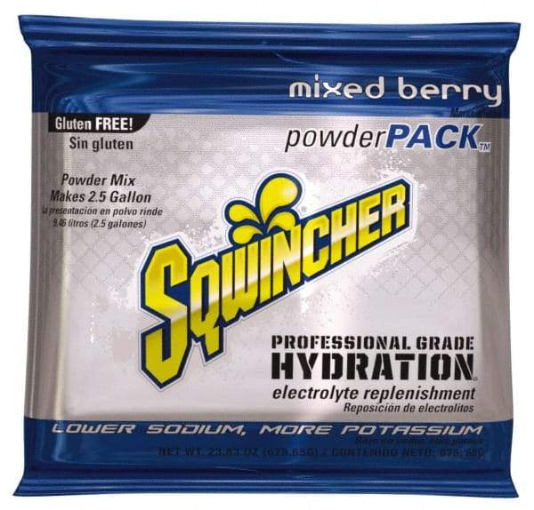 Sqwincher - 23.83 oz Pack Mixed Berry Activity Drink - Powdered, Yields 2.5 Gal - Strong Tooling