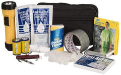 PRO-SAFE - Emergency Preparedness Kits Type: Emergency Response/Preparedness Kit Contents: 33 Piece First Aid Kit; Duct Tape; Drinking Water Packet; Dust Mask; Emergency Poncho; Flashlight; Gloves; Swiss Army Knife; Tissues - Strong Tooling