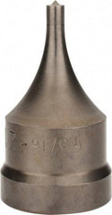 Cleveland Steel Tool - 1-1/4 Inch Diameter Round Ironworker Die - 2-1/8 Inch Head Diameter, 1 Inch Head Height - Strong Tooling