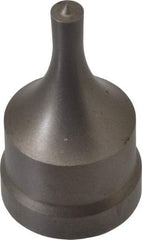 Cleveland Steel Tool - 1/4 Inch Diameter Round Ironworker Punch - 1-1/32 Inch Body Diameter, 1-5/32 Inch Head Diameter, 1-15/16 Inch Overall Length - Strong Tooling