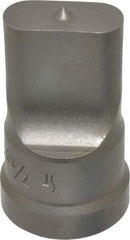 Cleveland Steel Tool - 7/16 Inch Wide Oblong Ironworker Punch - 1-1/32 Inch Body Diameter, 1-5/32 Inch Head Diameter, 1-15/16 Inch Overall Length - Strong Tooling