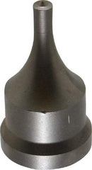 Cleveland Steel Tool - 1/4 Inch Diameter Round Ironworker Punch - 1-1/16 Inch Body Diameter, 1-7/32 Inch Head Diameter, 2-1/8 Inch Overall Length - Strong Tooling