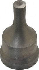 Cleveland Steel Tool - 3/8 Inch Diameter Round Ironworker Punch - 1-1/16 Inch Body Diameter, 1-7/32 Inch Head Diameter, 2-1/8 Inch Overall Length - Strong Tooling