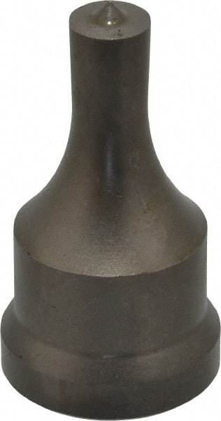 Cleveland Steel Tool - 7/16 Inch Diameter Round Ironworker Punch - 1-1/16 Inch Body Diameter, 1-7/32 Inch Head Diameter, 2-1/8 Inch Overall Length - Strong Tooling