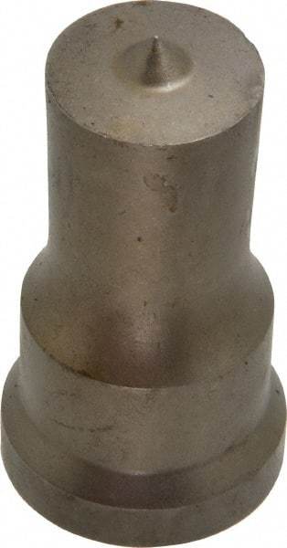 Cleveland Steel Tool - 7/8 Inch Diameter Round Ironworker Punch - 1-1/16 Inch Body Diameter, 1-7/32 Inch Head Diameter, 2-1/8 Inch Overall Length - Strong Tooling