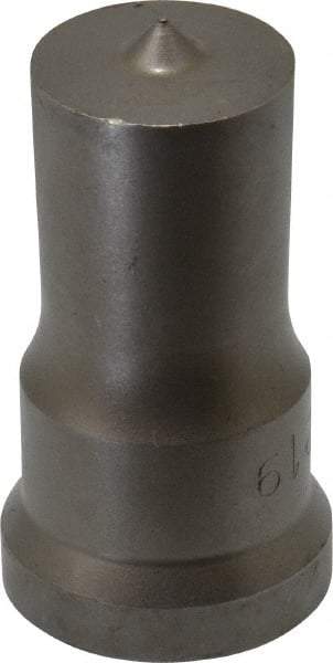 Cleveland Steel Tool - 15/16 Inch Diameter Round Ironworker Punch - 1-1/16 Inch Body Diameter, 1-7/32 Inch Head Diameter, 2-1/8 Inch Overall Length - Strong Tooling