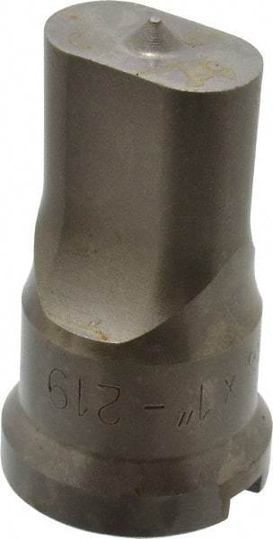 Cleveland Steel Tool - 9/16 Inch Wide Oblong Ironworker Punch - 1-1/16 Inch Body Diameter, 1-7/32 Inch Head Diameter, 2-1/8 Inch Overall Length - Strong Tooling