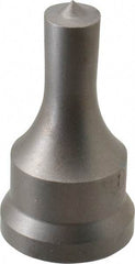 Cleveland Steel Tool - 1/2 Inch Diameter Round Ironworker Punch - 1-1/16 Inch Body Diameter, 1.24 Inch Head Diameter, 2-3/16 Inch Overall Length - Strong Tooling