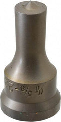 Cleveland Steel Tool - 5/8 Inch Diameter Round Ironworker Punch - 1-1/16 Inch Body Diameter, 1.24 Inch Head Diameter, 2-3/16 Inch Overall Length - Strong Tooling