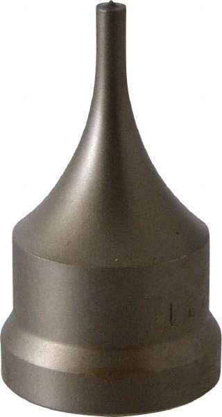 Cleveland Steel Tool - 3/16 Inch Diameter Round Ironworker Punch - 1-7/32 Inch Body Diameter, 1-3/8 Inch Head Diameter, 2-3/8 Inch Overall Length - Strong Tooling