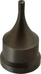 Cleveland Steel Tool - 7/32 Inch Diameter Round Ironworker Punch - 1-7/32 Inch Body Diameter, 1-3/8 Inch Head Diameter, 2-3/8 Inch Overall Length - Strong Tooling