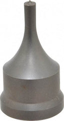 Cleveland Steel Tool - 1/4 Inch Diameter Round Ironworker Punch - 1-7/32 Inch Body Diameter, 1-3/8 Inch Head Diameter, 2-3/8 Inch Overall Length - Strong Tooling