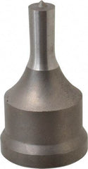 Cleveland Steel Tool - 13/32 Inch Diameter Round Ironworker Punch - 1-7/32 Inch Body Diameter, 1-3/8 Inch Head Diameter, 2-3/8 Inch Overall Length - Strong Tooling