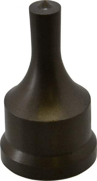 Cleveland Steel Tool - 7/16 Inch Diameter Round Ironworker Punch - 1-7/32 Inch Body Diameter, 1-3/8 Inch Head Diameter, 2-3/8 Inch Overall Length - Strong Tooling