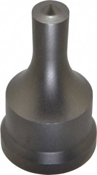 Cleveland Steel Tool - 1/2 Inch Diameter Round Ironworker Punch - 1-7/32 Inch Body Diameter, 1-3/8 Inch Head Diameter, 2-3/8 Inch Overall Length - Strong Tooling