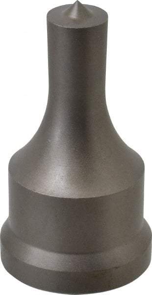 Cleveland Steel Tool - 17/32 Inch Diameter Round Ironworker Punch - 1-7/32 Inch Body Diameter, 1-3/8 Inch Head Diameter, 2-3/8 Inch Overall Length - Strong Tooling