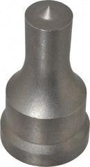 Cleveland Steel Tool - 11/16 Inch Diameter Round Ironworker Punch - 1-7/32 Inch Body Diameter, 1-3/8 Inch Head Diameter, 2-3/8 Inch Overall Length - Strong Tooling