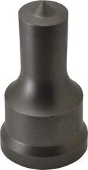 Cleveland Steel Tool - 3/4 Inch Diameter Round Ironworker Punch - 1-7/32 Inch Body Diameter, 1-3/8 Inch Head Diameter, 2-3/8 Inch Overall Length - Strong Tooling