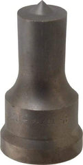 Cleveland Steel Tool - 13/16 Inch Diameter Round Ironworker Punch - 1-7/32 Inch Body Diameter, 1-3/8 Inch Head Diameter, 2-3/8 Inch Overall Length - Strong Tooling