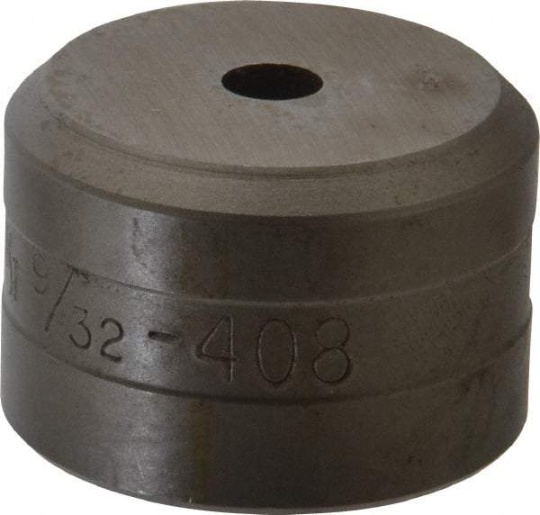 Cleveland Steel Tool - 9/32 Inch Diameter Round Ironworker Die - 1-1/2 Inch Head Diameter, 1 Inch Head Height - Strong Tooling