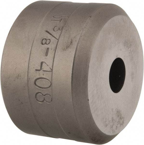 Cleveland Steel Tool - 3/8 Inch Diameter Round Ironworker Die - 1-1/2 Inch Head Diameter, 1 Inch Head Height - Strong Tooling