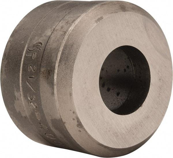 Cleveland Steel Tool - 21/32 Inch Diameter Round Ironworker Die - 1-1/2 Inch Head Diameter, 1 Inch Head Height - Strong Tooling