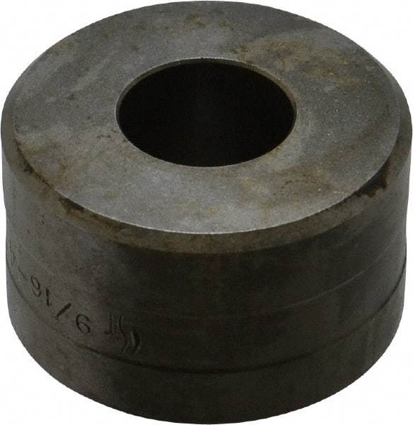 Cleveland Steel Tool - 9/16 Inch Diameter Round Ironworker Die - 1-13/16 Inch Head Diameter, 1-1/8 Inch Head Height - Strong Tooling