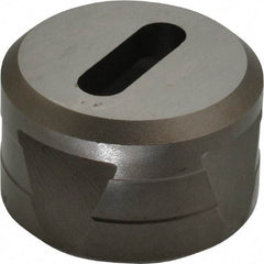 Cleveland Steel Tool - 1-3/32 Inch Long x 11/32 Inch Wide Oblong Ironworker Die - 1-13/16 Inch Head Diameter, 1-1/8 Inch Head Height - Strong Tooling