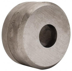 Cleveland Steel Tool - 11/16 Inch Diameter Round Ironworker Die - 2 Inch Head Diameter, 1 Inch Head Height - Strong Tooling