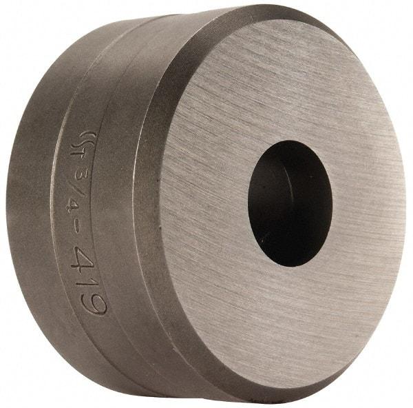 Cleveland Steel Tool - 3/4 Inch Diameter Round Ironworker Die - 2-3/8 Inch Head Diameter, 1-1/4 Inch Head Height - Strong Tooling